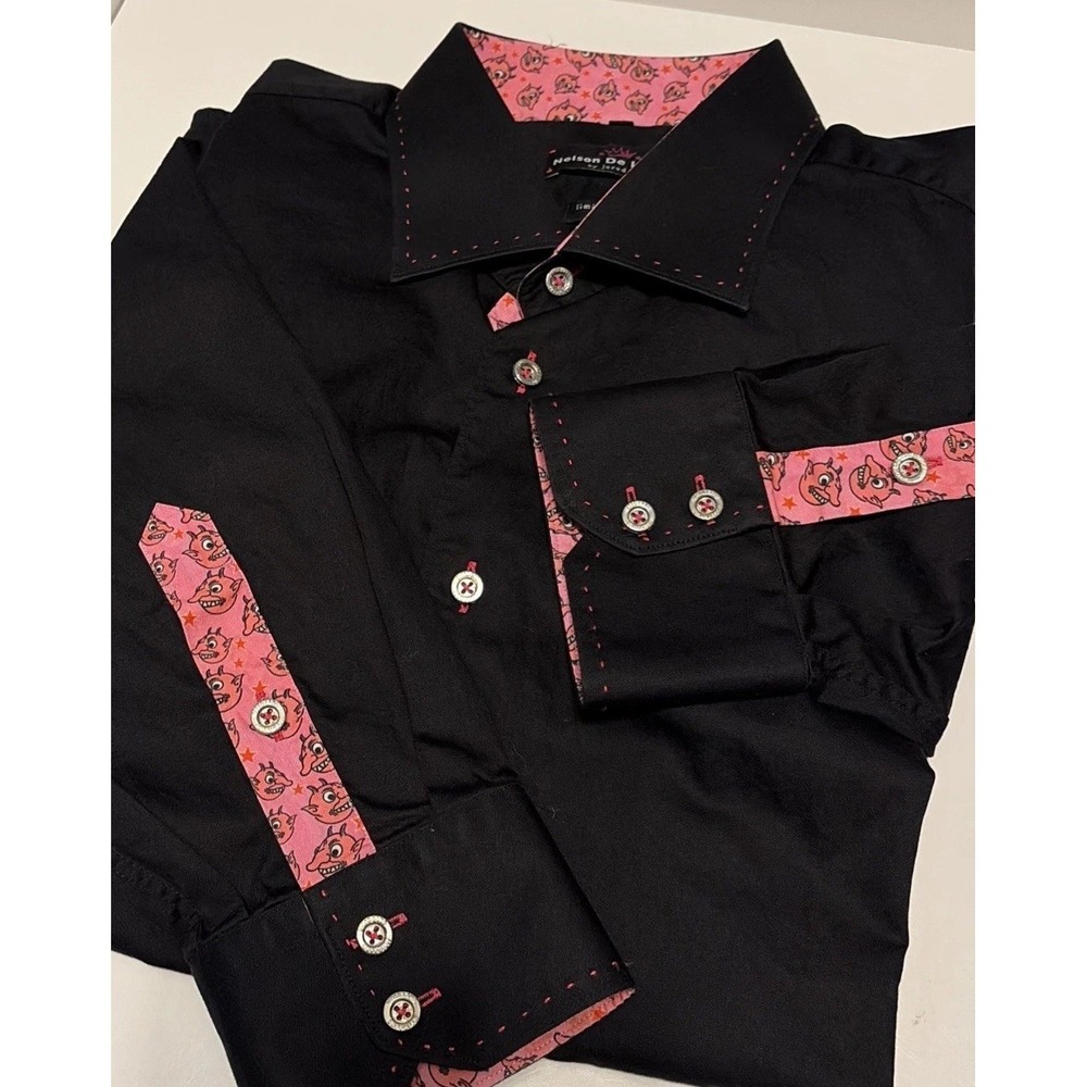 Limited Edition Jared Lang x Nelson De La Nuez Art (1 of 200) Mens Button Up XXL - Picture 4 of 16
